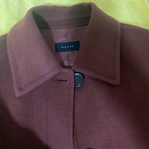 Muza Women's Rich Brown Pea Coat